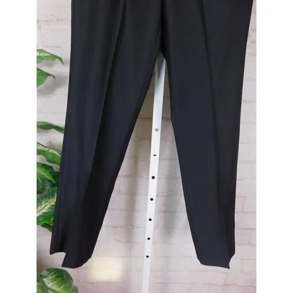 Men's Slim Black Dress Pants - Picture 3 of 12